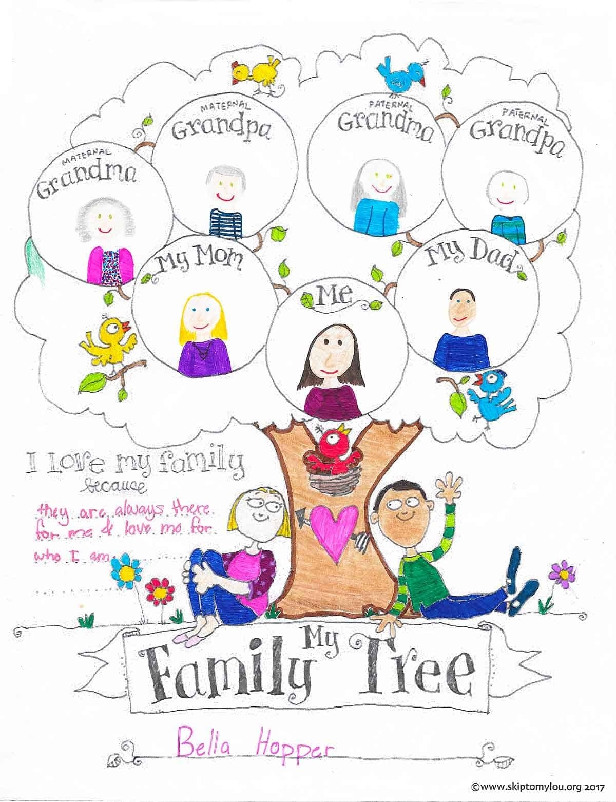 4 Free Family Tree Templates For Genealogy Craft Or School Projects 