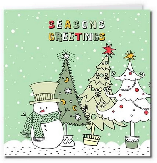 40 Free Printable Christmas Cards