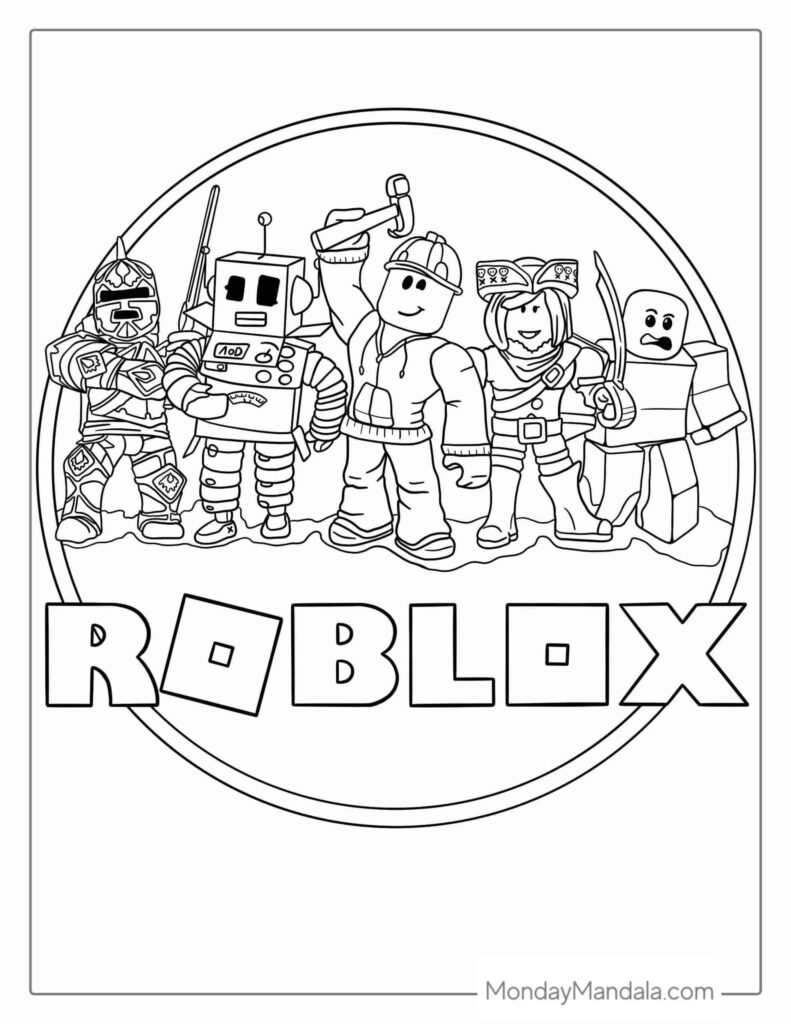 40 Roblox Coloring Pages Free Pdf Printables Artofit