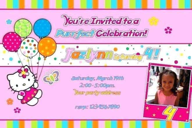 41 Online 7Th Birthday Invitation Template Hello Kitty Formating By 7Th 
