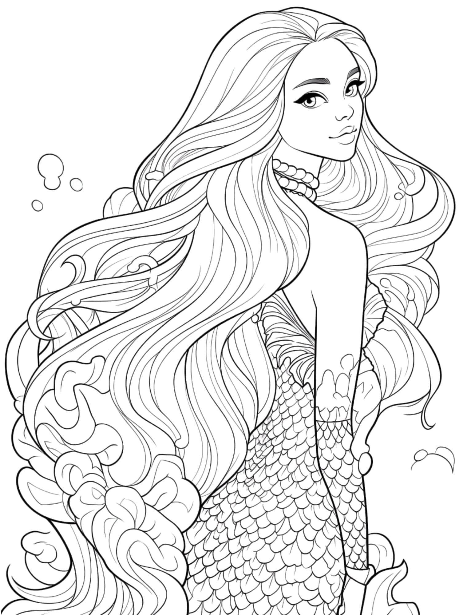 44 Mermaid Coloring Pages For Kids And Adults Our Mindful Life