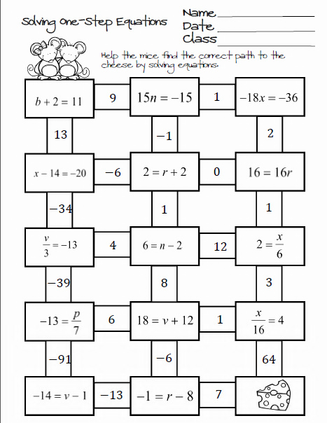 48 Solving Two Step Equations Worksheet Chessmuseum Template Library