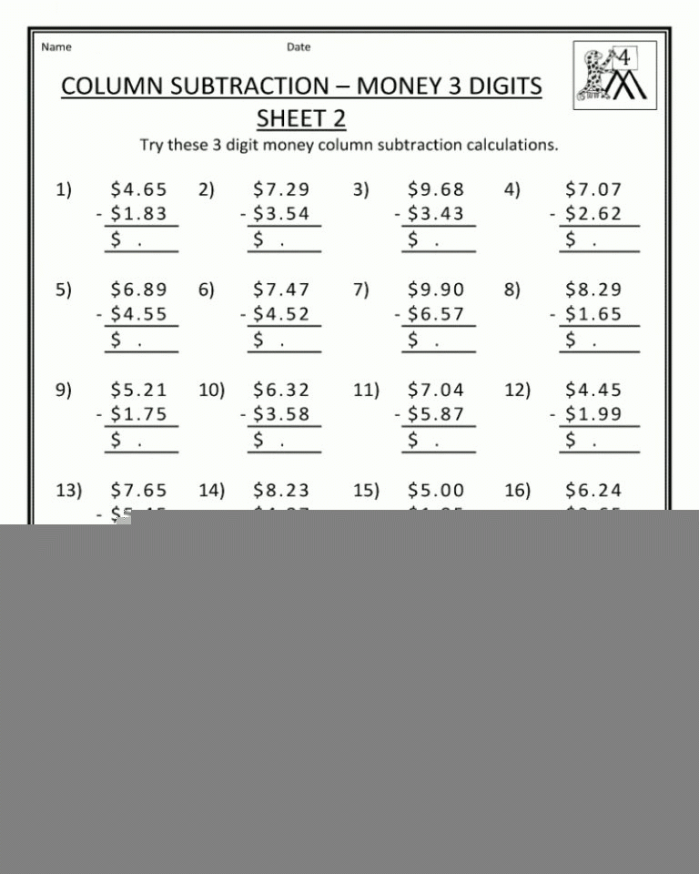 4Th Grade Math Word Problems Addition And Subtraction 4Th Math 