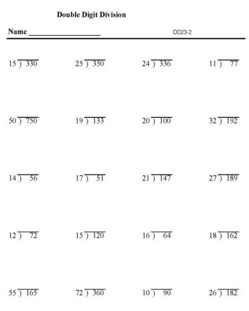 4th Grade Math Worksheets Long Division Long Division Worksheets
