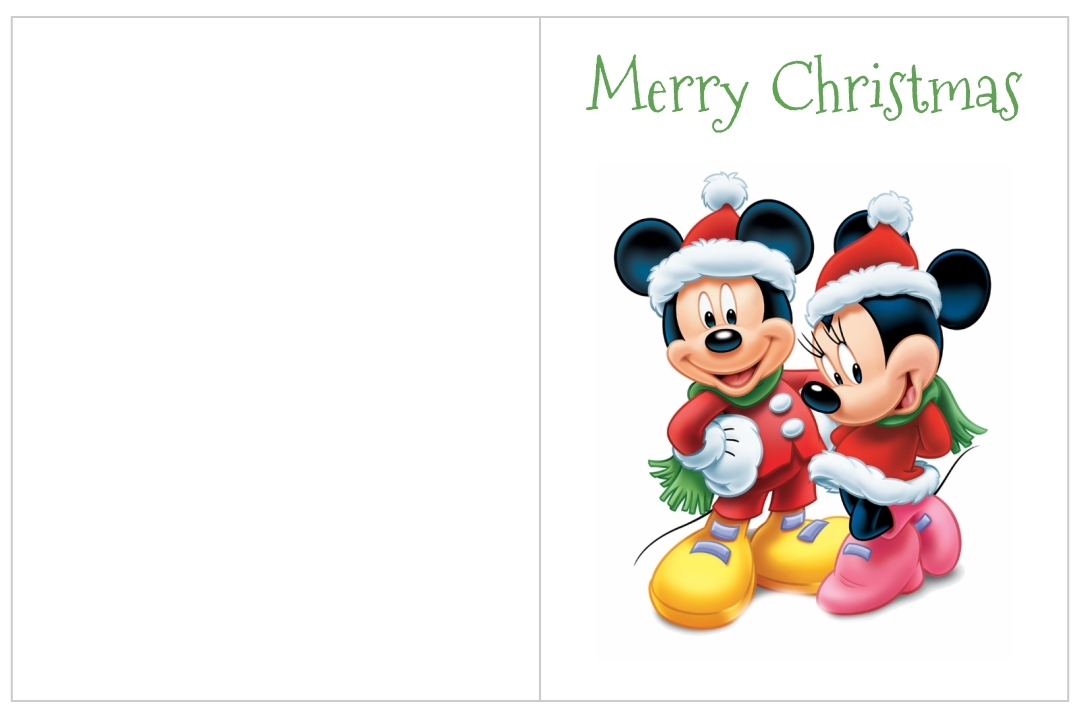 5 Best Free Disney Printable Christmas Cards PDF For Free At Printablee