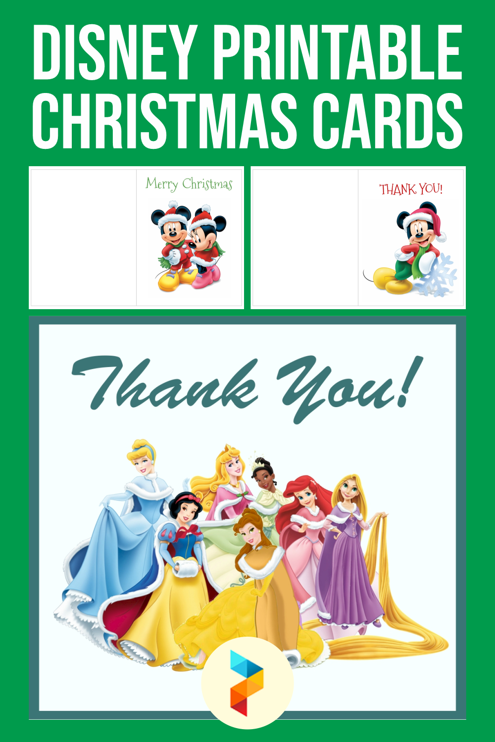 5 Best Free Disney Printable Christmas Cards PDF For Free At Printablee