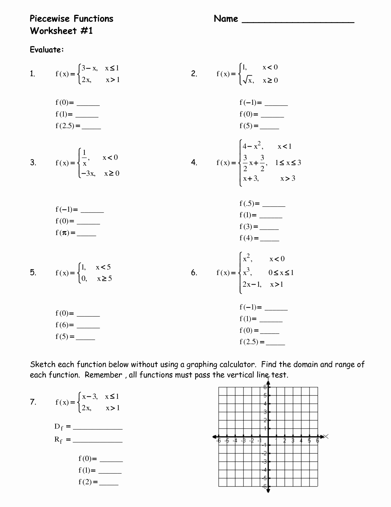 50 Algebra 1 Functions Worksheet Chessmuseum Template Library