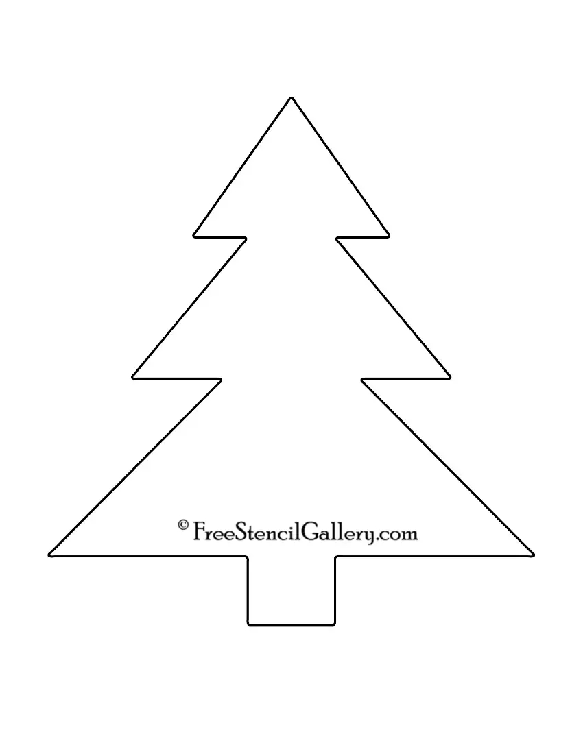 50 Christmas Tree Printable Templates Kitty Baby Love
