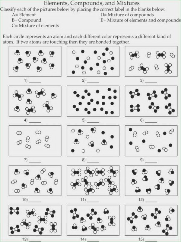 50 Classification Of Matter Worksheet