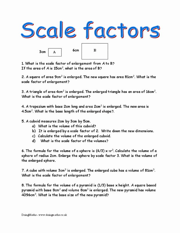 50 Finding Scale Factor Worksheet Chessmuseum Template Library