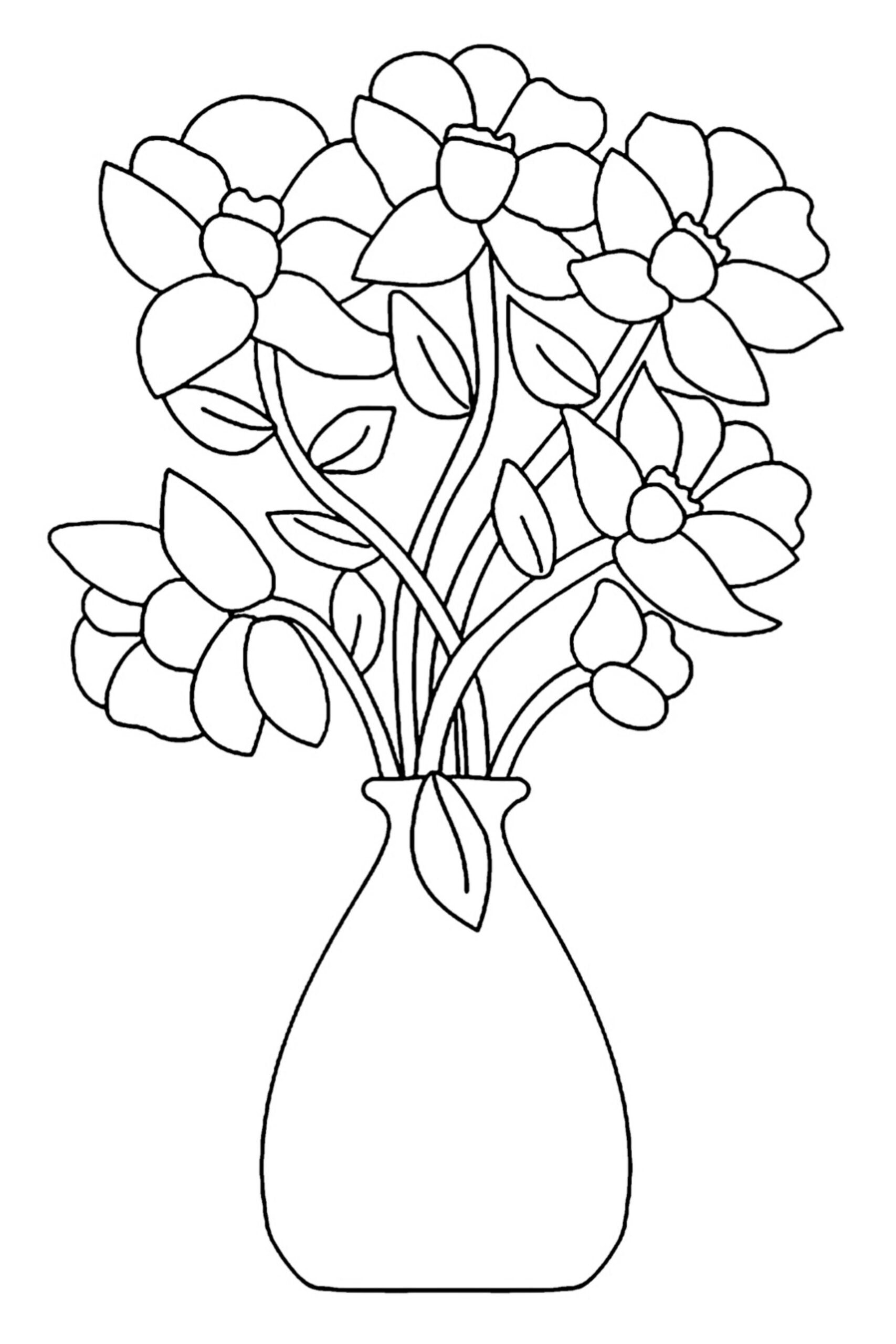 50 Flower Coloring Pages For Kids Flower Coloring Sheets Printable 