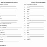 50 Naming Binary Ionic Compounds Worksheet