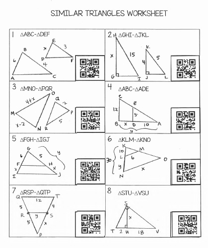 50 Similar Figures Worksheet Answer Key