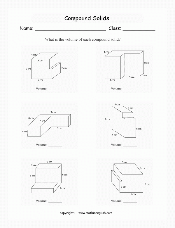 50 Volume Of Composite Figures Worksheet Chessmuseum Template Library