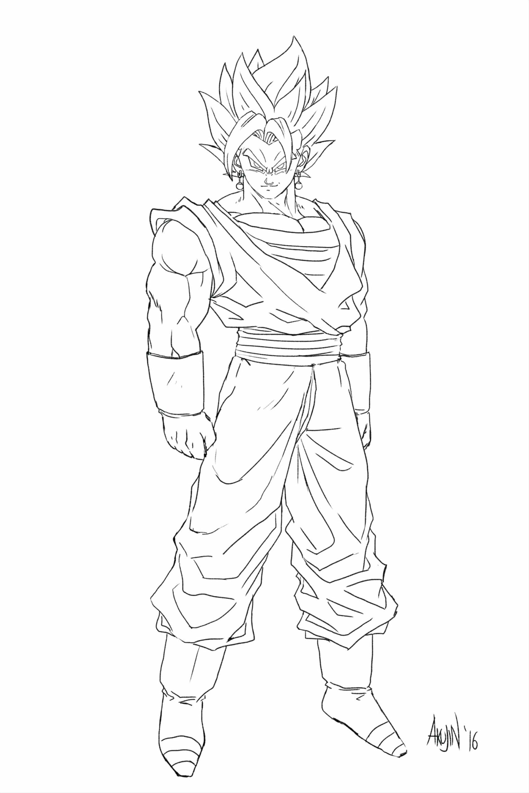 Dragon Ball Z Goku Coloring Pages
