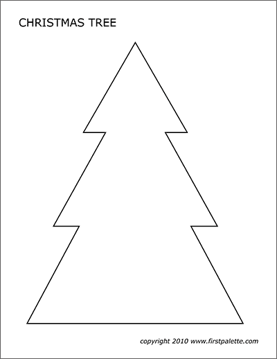 tree outline printable free