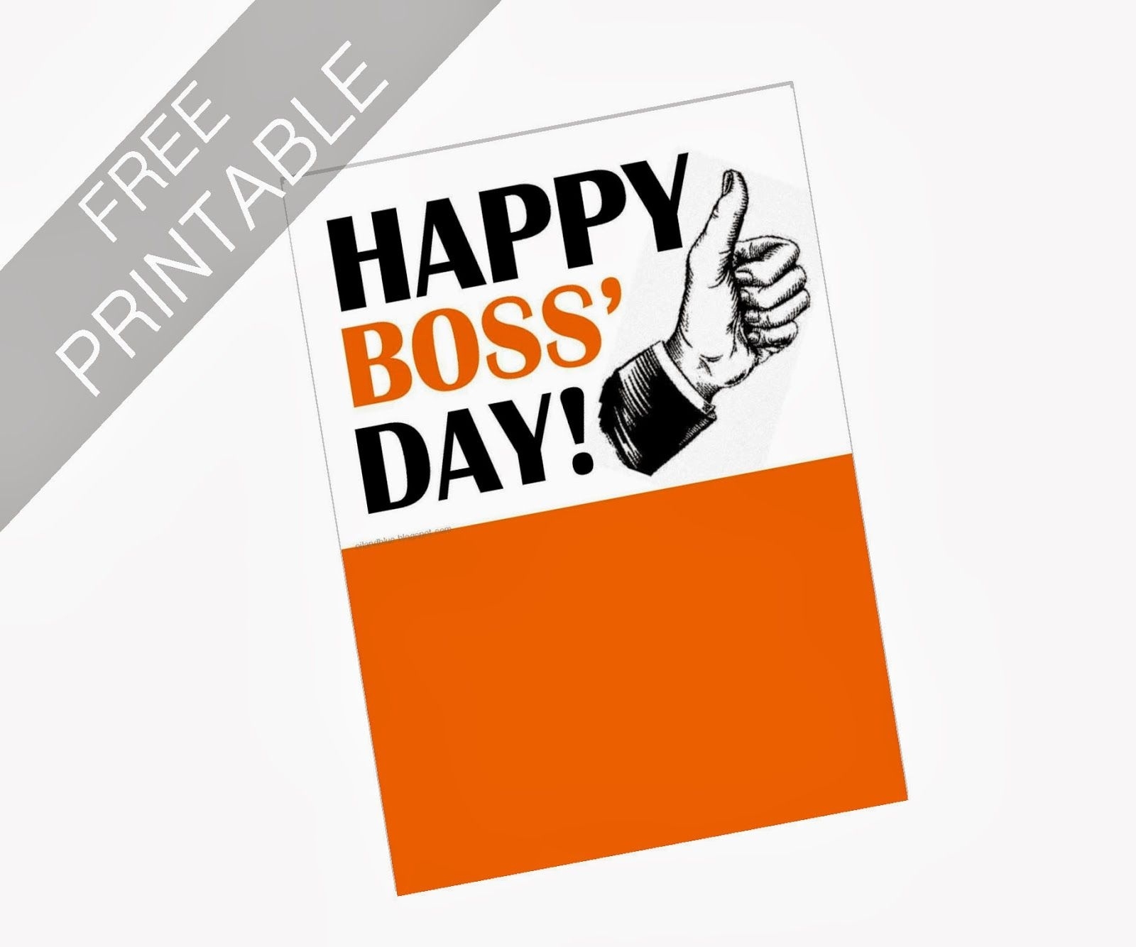 free happy boss's day cards printable