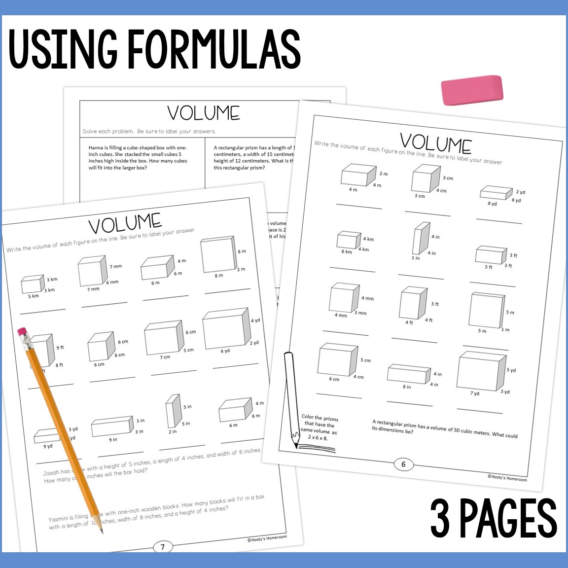 5th Grade Volume Worksheets Hooty 39 s Homeroom