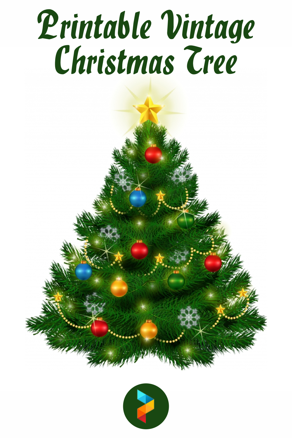 6 Best Free Printable Vintage Christmas Tree PDF For Free At Printablee