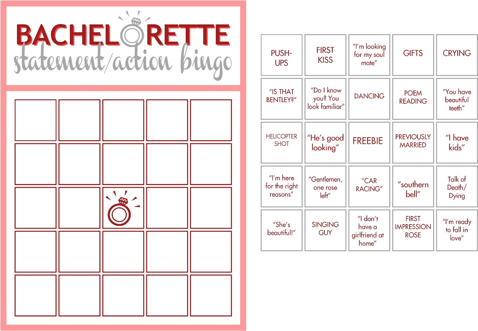 6 Best Images Of Bachelorette Bingo Cards Free Printables Free 