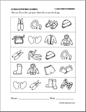 6 Best Images Of Preschool Winter Clothes Printables Preschool Winter 