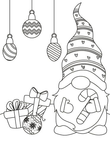 6 Free Christmas Gnome Coloring Pages Simpleschoolhouse Christmas 