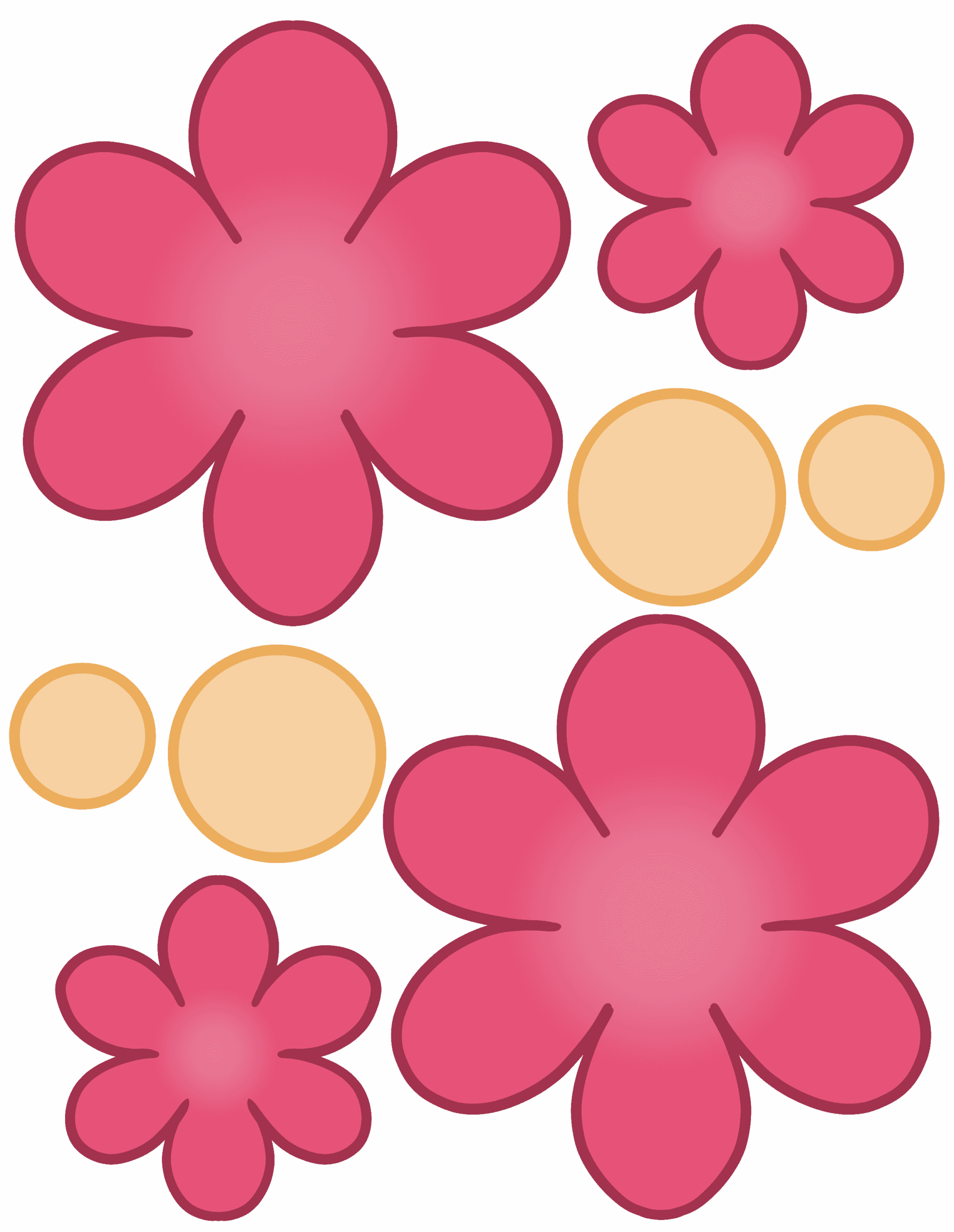 free flower templates printable