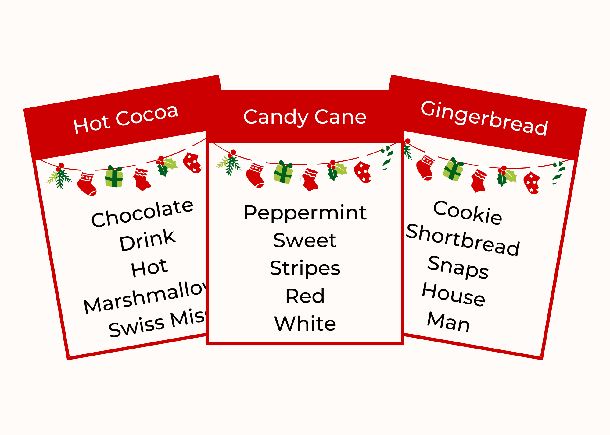 63 Free Christmas quot Taboo quot Printable Cards The Joy Of Gifts