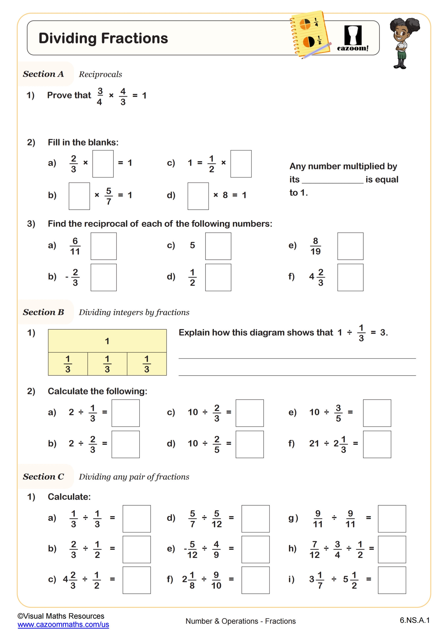 sixth grade math worksheets