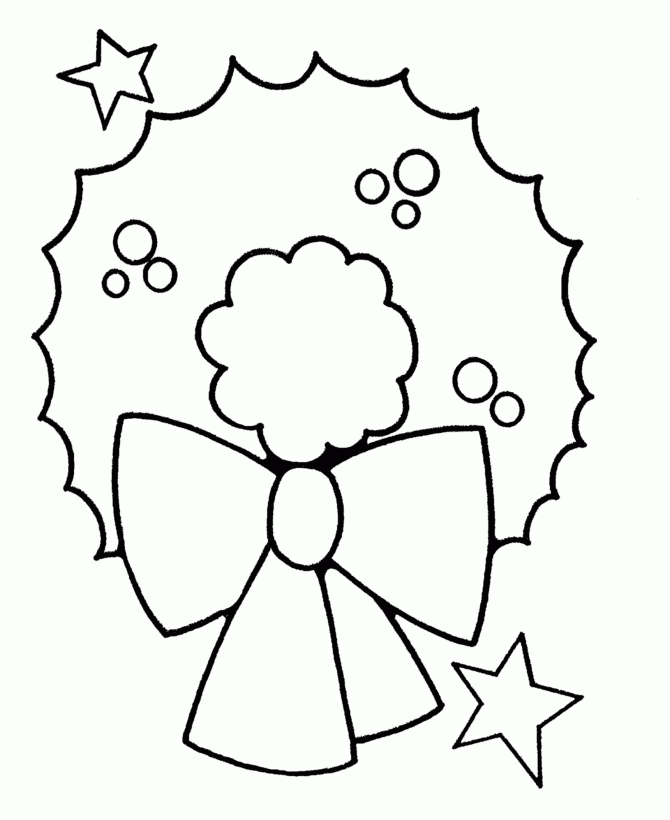 Easy Christmas Coloring Pages