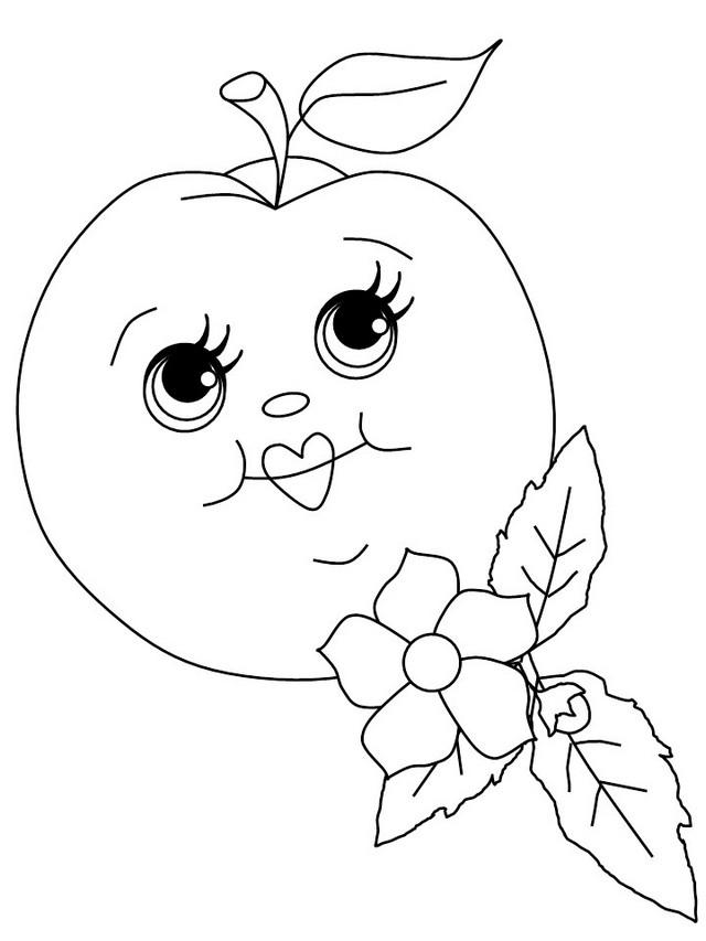 food with faces coloring pages printable