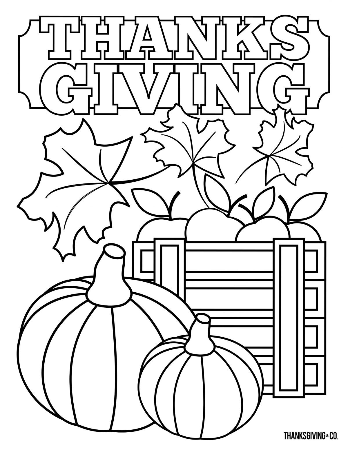 7 Thanksgiving Coloring Pages To Print