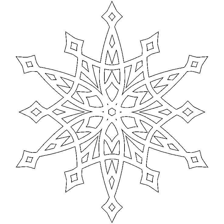 75 Free Printable Snowflake Coloring Pages