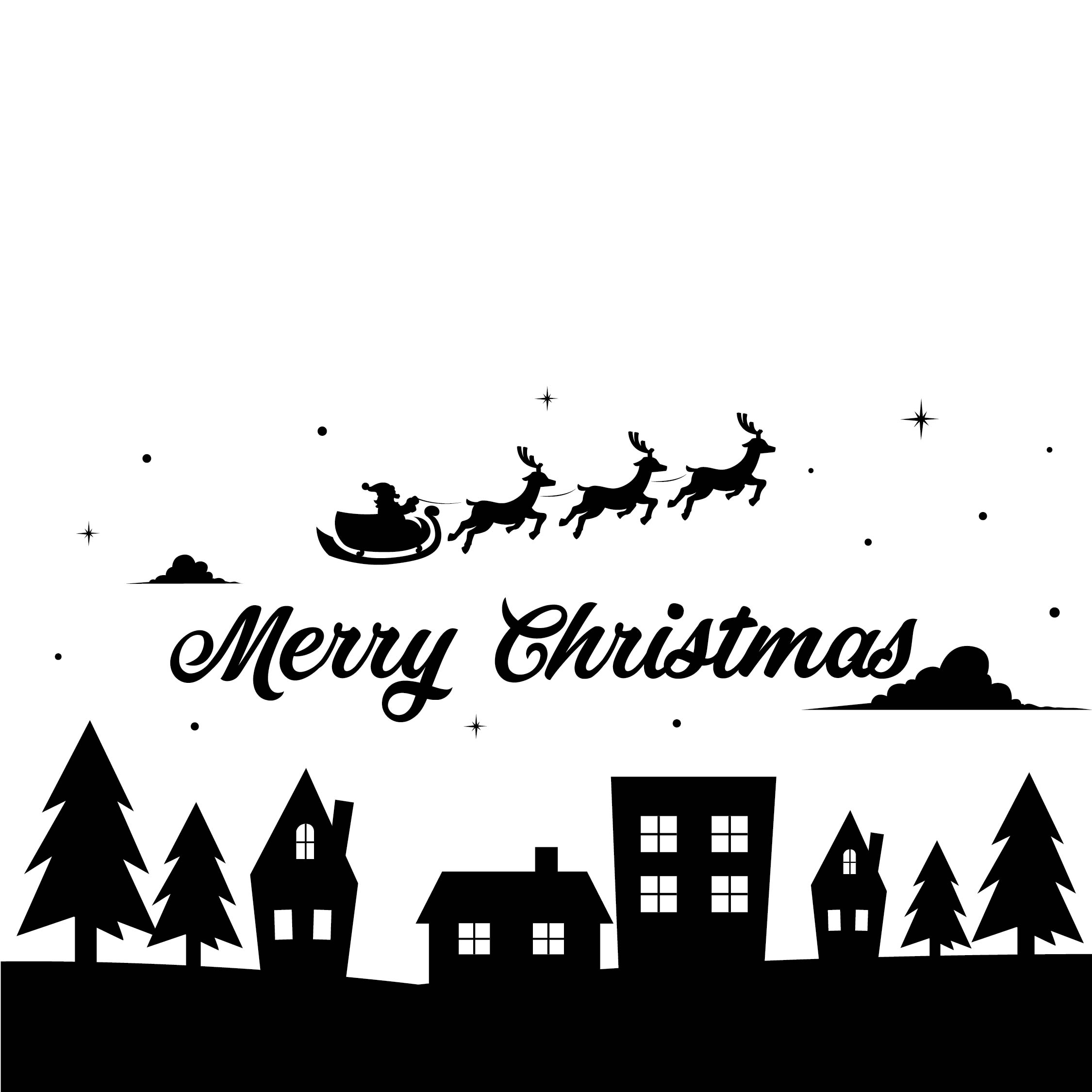 8 Best Images Of Printable Christmas Cards Black And White Black And 