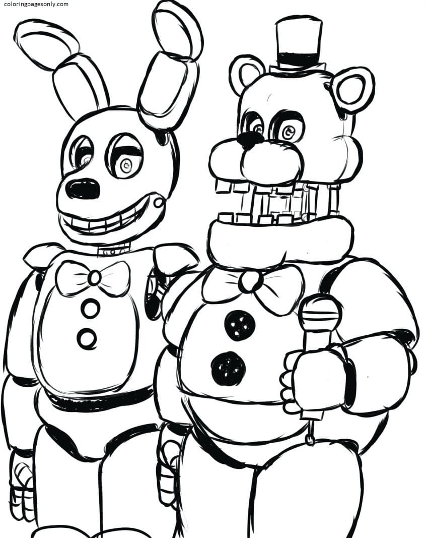 97 Five Nights At Freddy 39 s 2 Coloring Pages ColoringPagesOnly