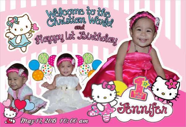 98 Create 7Th Birthday Invitation Template Hello Kitty In Word With 7Th 