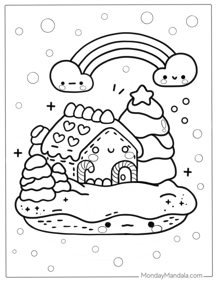 98 Kawaii Coloring Pages Free PDF Printables Coloring Pages 