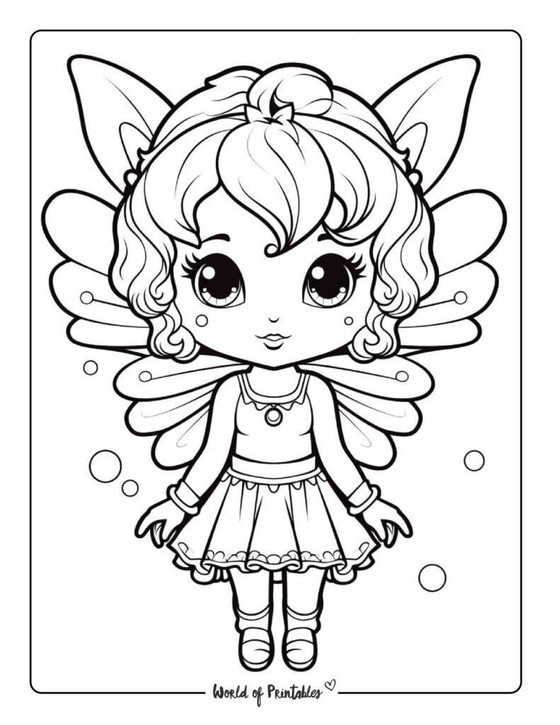 99 Fairies Coloring Pages 1