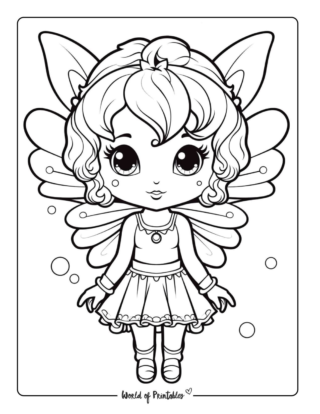 99 Fairies Coloring Pages 1