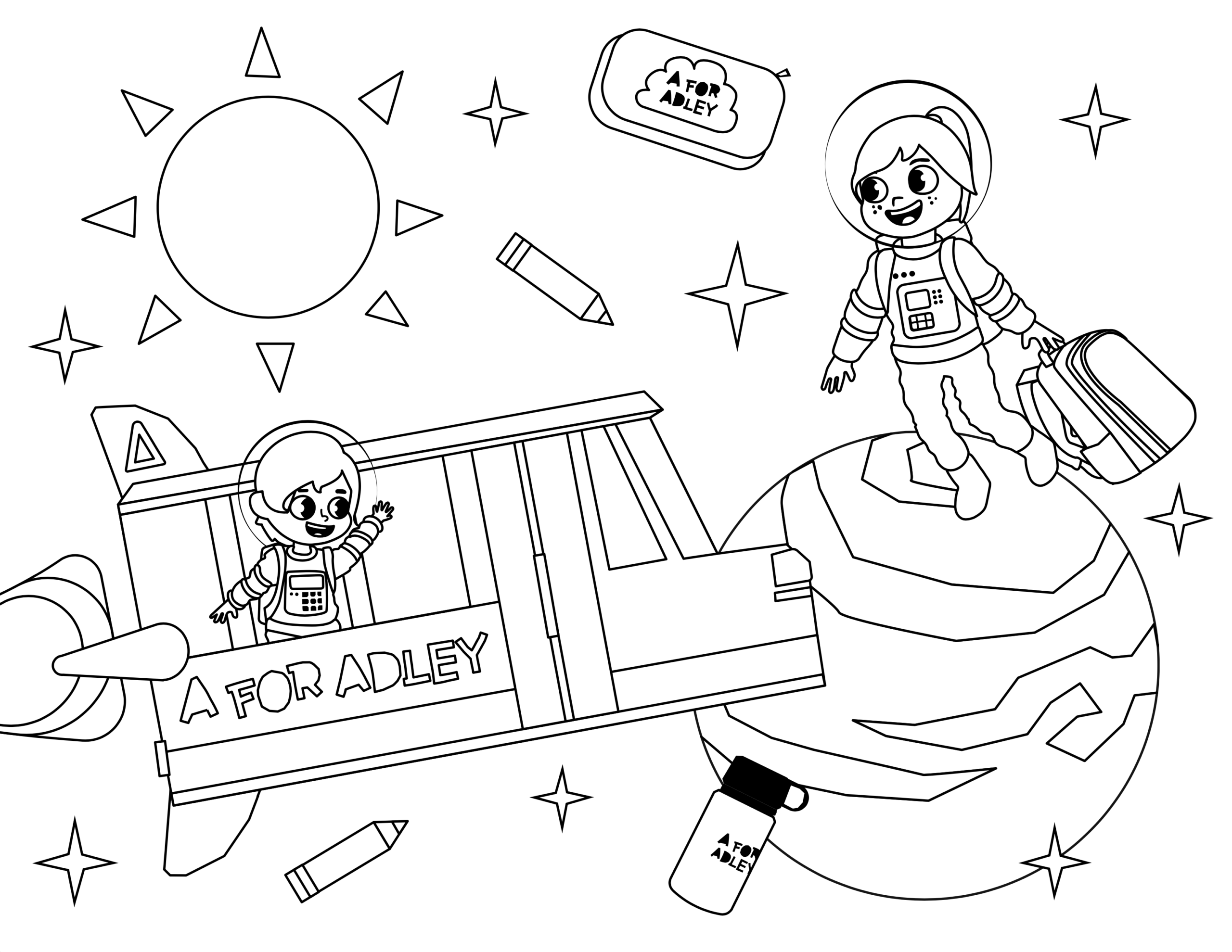 A For Adley Coloring Pages Coloring Home