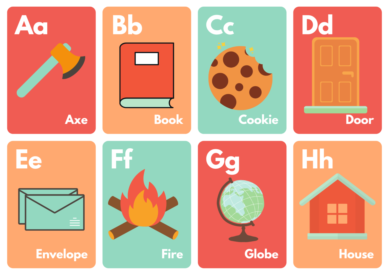 free printable abc flash cards pdf