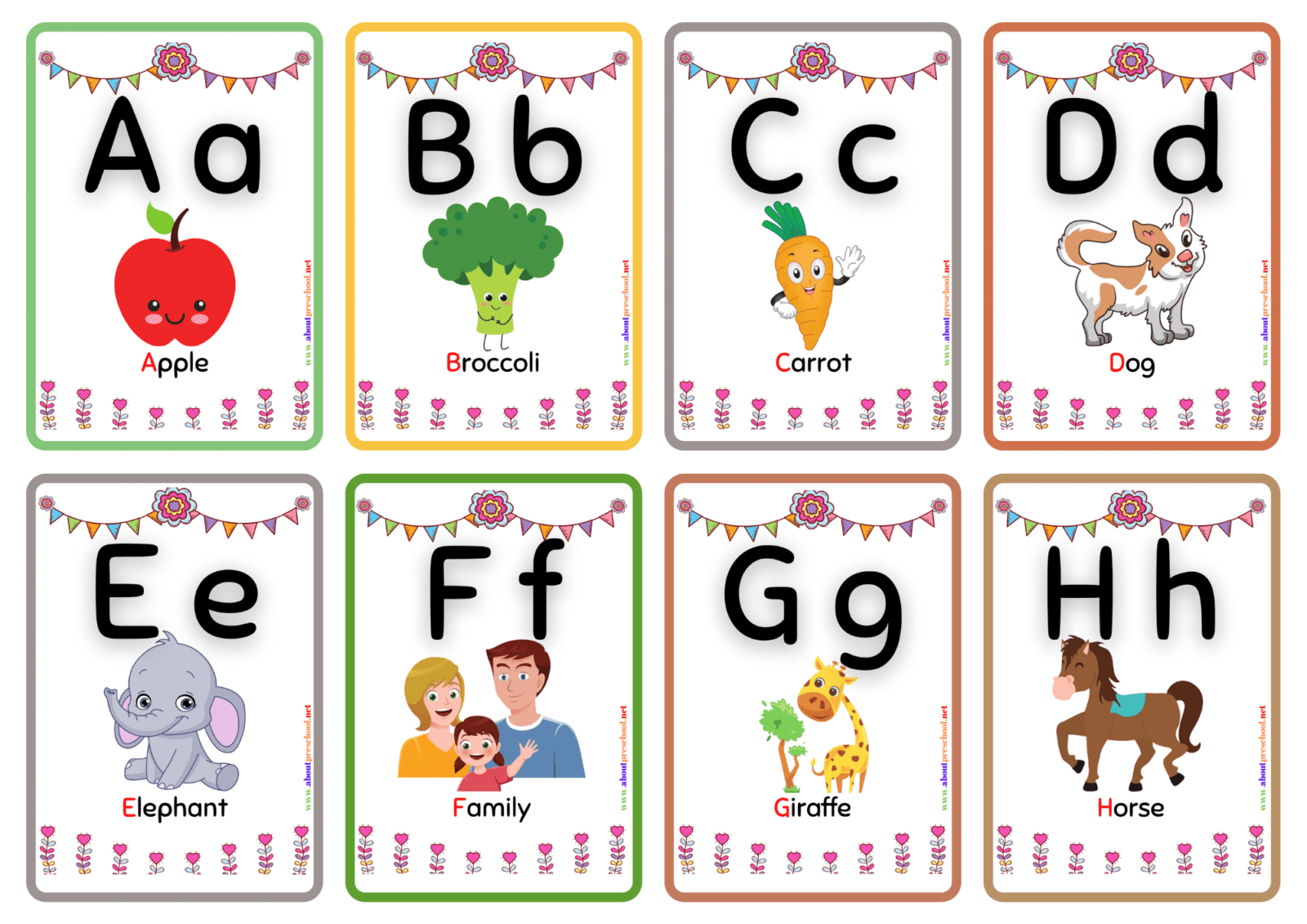 Abc Flash Cards Printable Pdf Free English Infoupdate