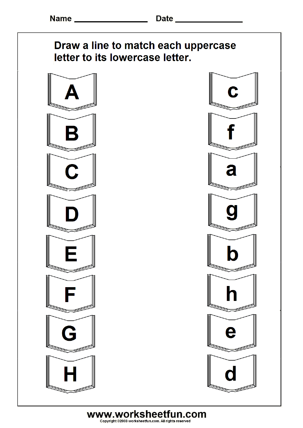 Abc Matching Worksheets