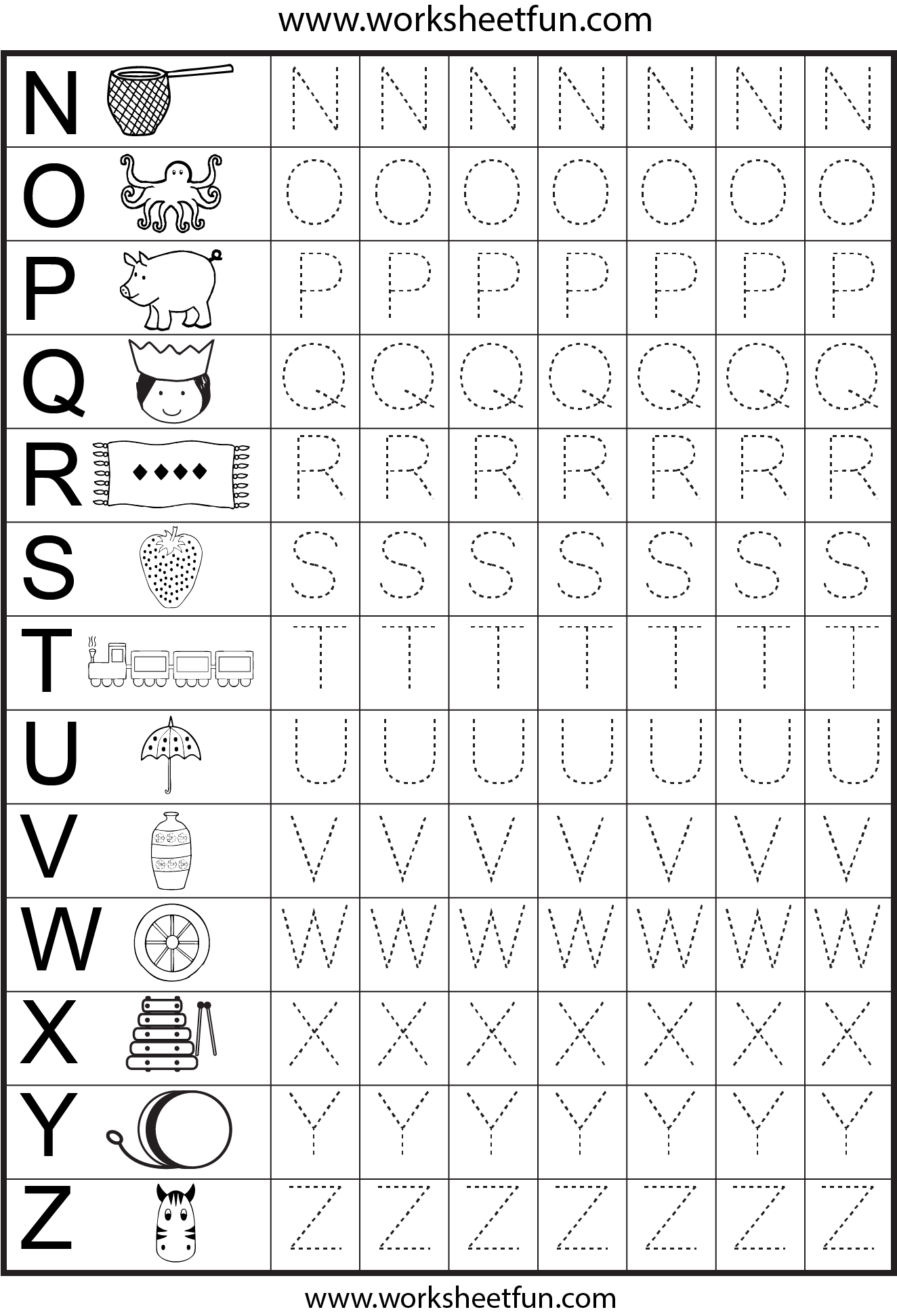 Abc Worksheets For Kindergarten Kindergarten