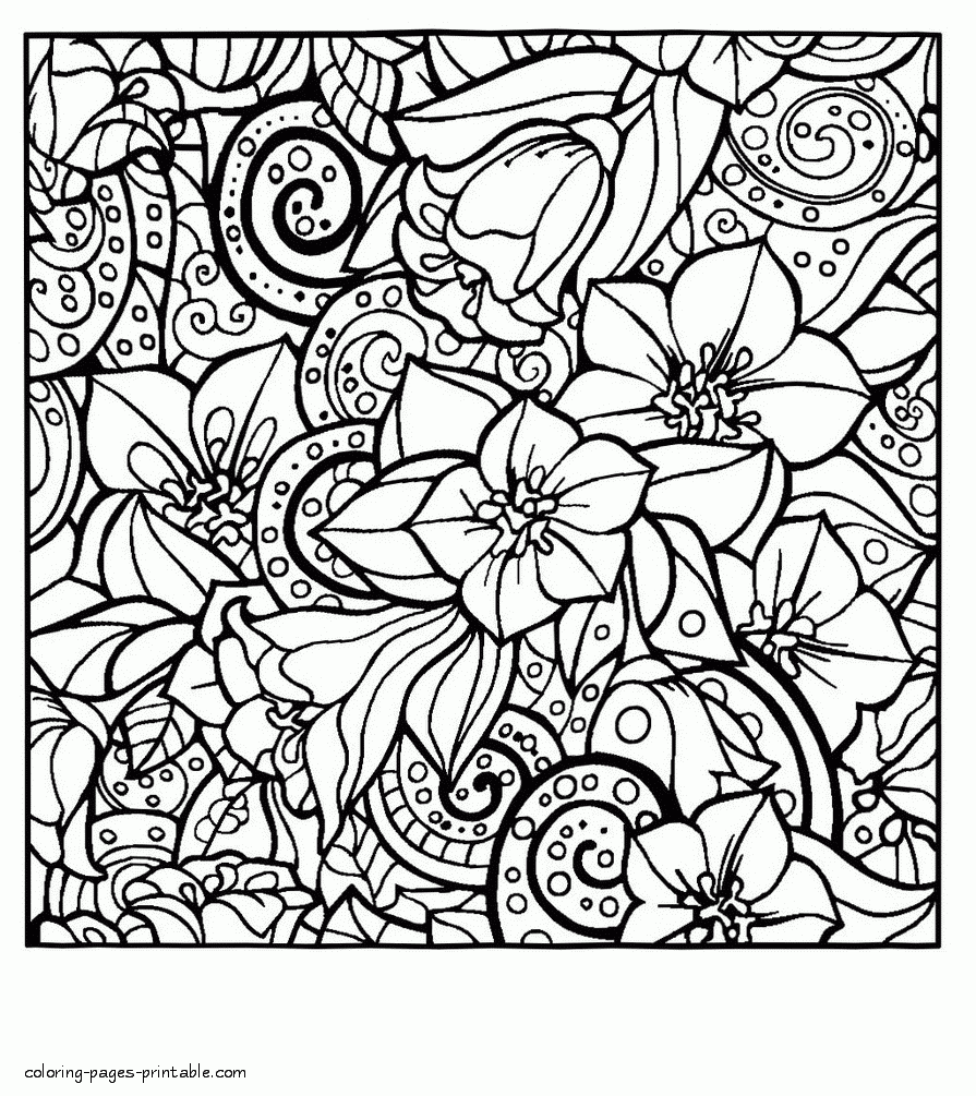 Abstract Coloring Book Pages For Adults COLORING PAGES PRINTABLE COM