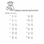 Adding Subtracting Multiplying Dividing Fractions Worksheet Db Excel