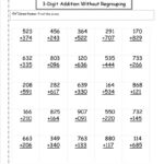 Addition Algorithm Worksheet Math Worksheets Printable