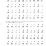 Addition Subtraction Multiplication Worksheets Rocket Math Math