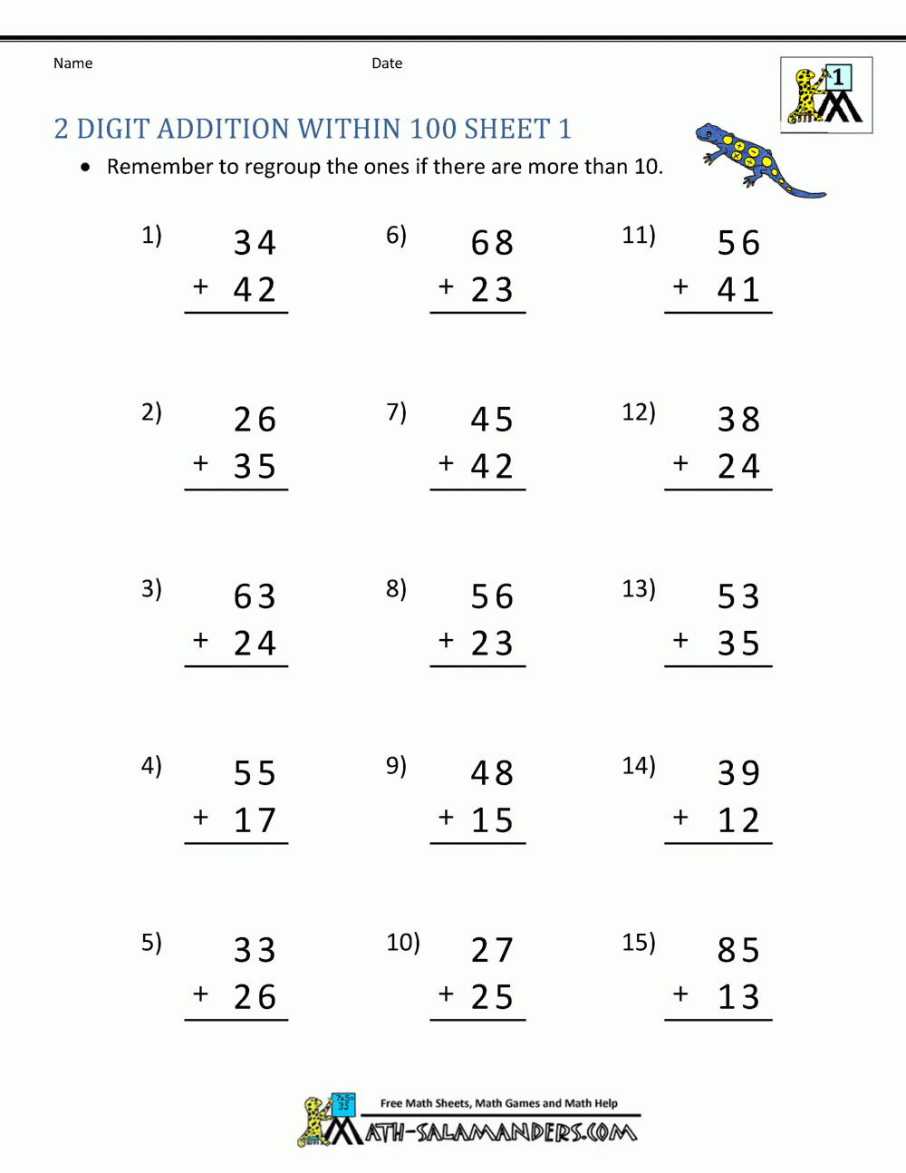 Addition Worksheets For Grade 2 Download Free Printables For Kids 
