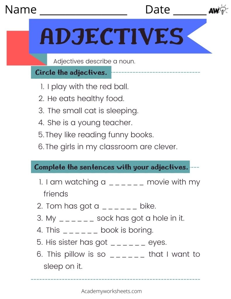 kindergarden worksheet